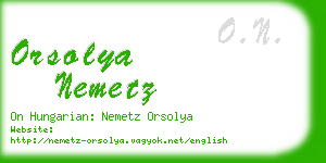 orsolya nemetz business card